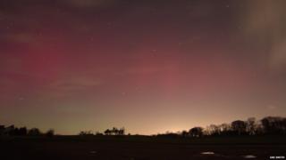 Photo of the Northern Lights taken by Ian Smith
