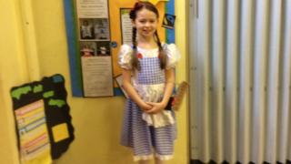 Ellie dressed as Dorothy from Wizard of Oz