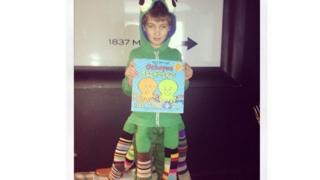 Ritchie has raided the sock drawer to make a fantastic Octopus Socktopus from the book by Nick Sharratt.