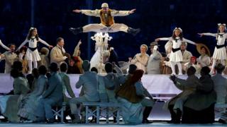 Russian dancers at Sochi