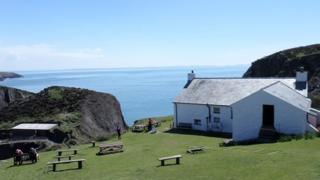 Greg and his wife's home on Ramsey Island