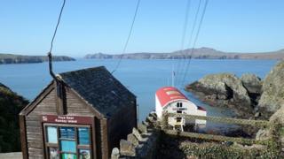 Ramsey Island boat departure area