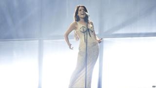 Ruth Lorenzo representing Spain in Copenhagen.