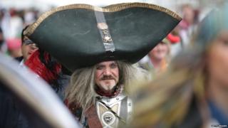 Man dressed as a pirate