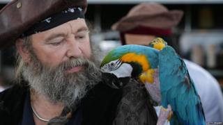 Man dressed as a pirate