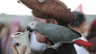 Lady dressed as Pirate