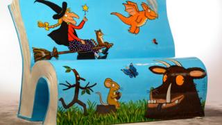 Julia Donaldson and Axel Sheffler bench