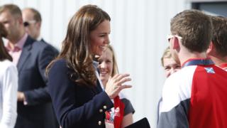 Duchess of Cambridge at National Hockey Cente