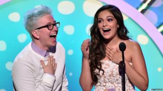 Tyler Oakley and Bethany Mota