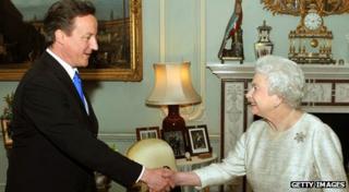 David Cameron and the Queen