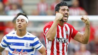 Graziano Pelle celebrates goal