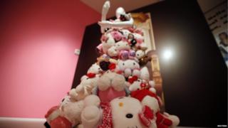 A dress made with Hello Kitties