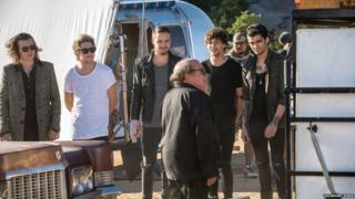 One Direction video shoot