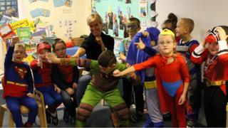 Natalie Lowe at a school