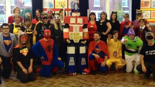 Teachers in fancy dress
