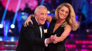 Sir Bruce Forsyth and Tess Daly