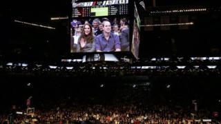 Duke and Duchess of Cambridge at basketball game