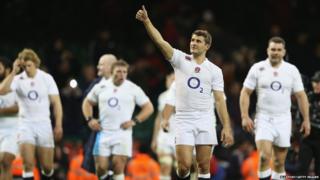 Wales v England - Richard Wigglesworth of England celebrates