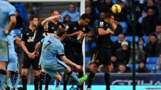 James Milner equalises for Man City