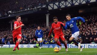 Liverpool's Jordon Ibe in action