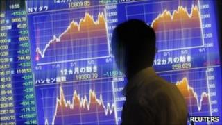 Stock market screens, Reuters