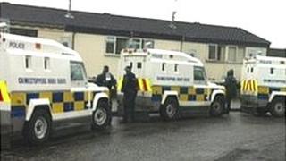 Searches were carried out on the Glen Road on Monday