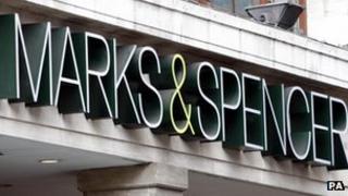 Marks and Spencer sign