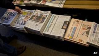Newspaper stand