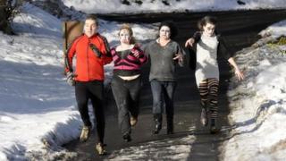 People dressed as zombies