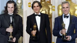 Daniel Day-Lewis in 1990, 2008 and 2013