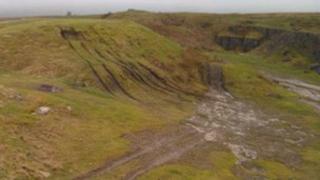 Off-roading damage at Faulds Brow, Caldbeck