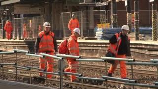 Work at Reading Station