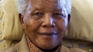 Nelson Mandela in July 2012