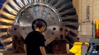Airplane turbine