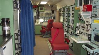 This file photo provided by the National Park Service shows the inside of the deactivated Delta Nine Launch Facility near Wall, South Dakota