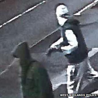 cctv birmingham erdington crime lane gun suspects trace attack police release bbc captured shooting caption footage were men these two