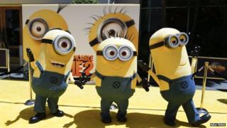 Minion characters from Despicable Me 2.