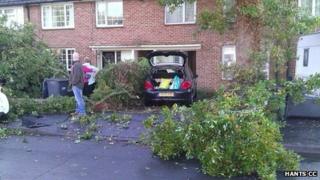 Aftermath of Hayling Island tornado