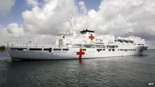 File photo: Chinese Naval hospital ship the Peace Ark