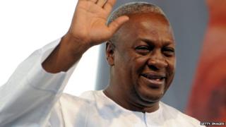 Ghana's president John Dramani Mahama