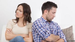An arguing couple