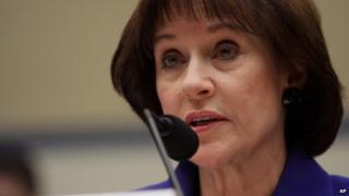 Former Internal Revenue Service (IRS) official Lois Lerner speaks on Capitol Hill in Washington, 5 March 2014