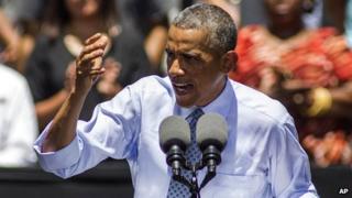 President Barack Obama at the Los Angeles Trade-Technical College