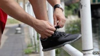 Man preparing to jog