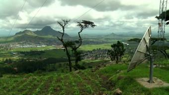 A satellite dish in Malawi