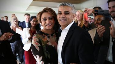 Sadiq and wife Saadiya at his nomination