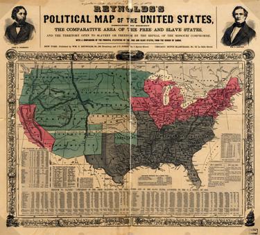 US slave states map