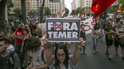 Protesto contra Temer
