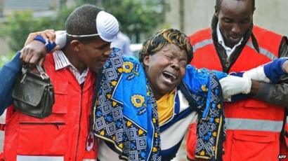 Kenya mourner following an attack in Mandera - 3 December 2014