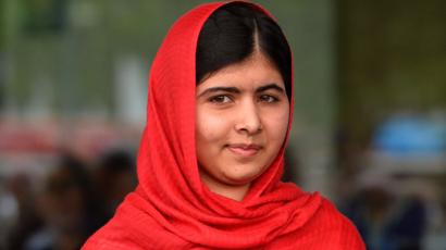 Malala Yousafzai is pictured before officially opening The Library of Birmingham in Birmingham, central England. (3 Sept 2013)